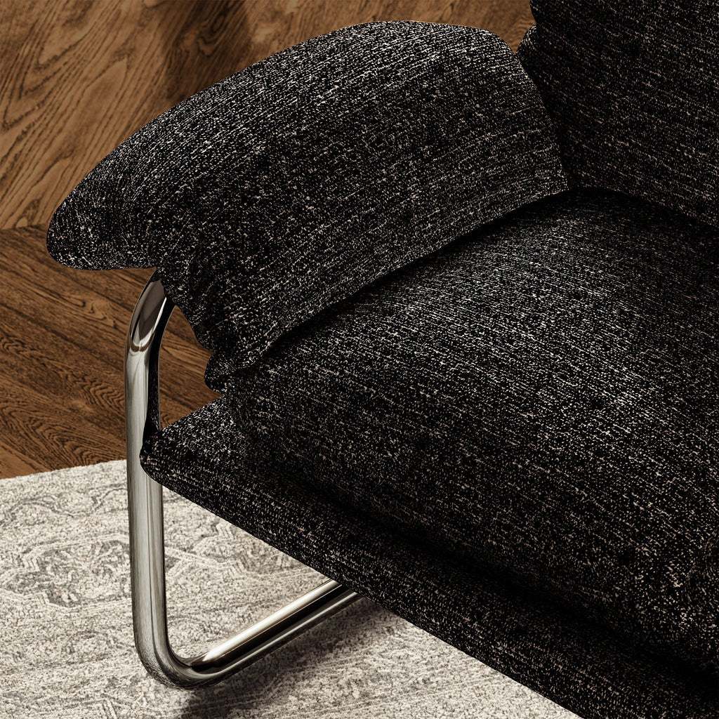 Ansel Boucle Fabric Accent Chair