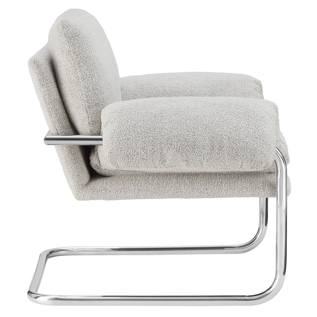 Ansel Boucle Fabric Accent Chair