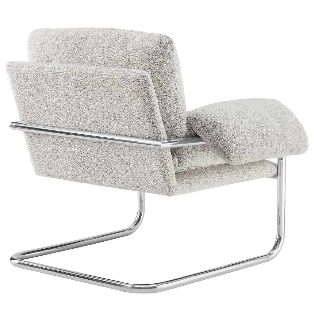 Ansel Boucle Fabric Accent Chair