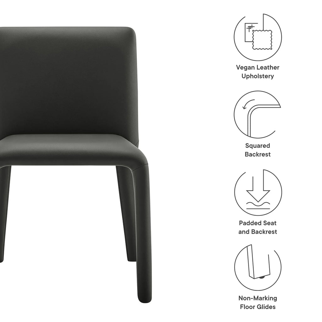 Rhodes Vegan Leather Upholstered Dining Chair