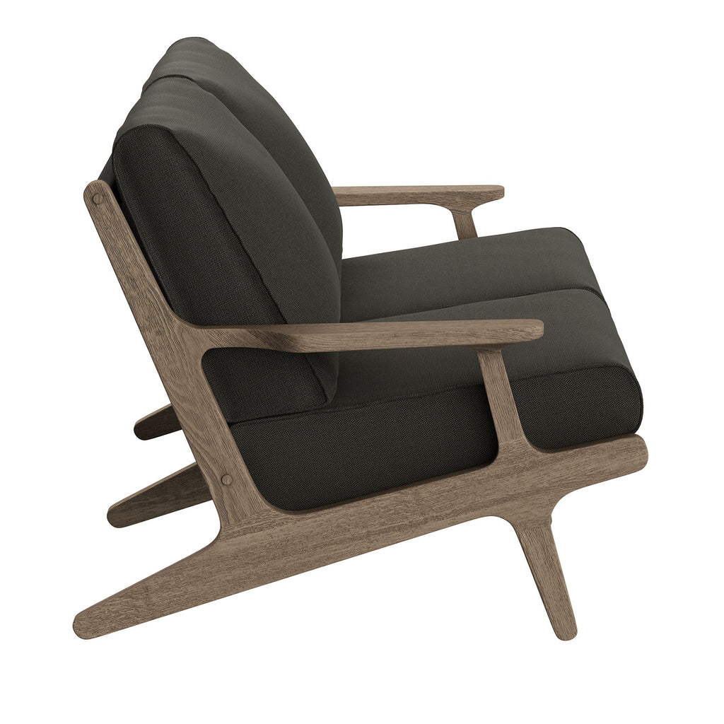 Saratoga Outdoor Teak Wood Loveseat