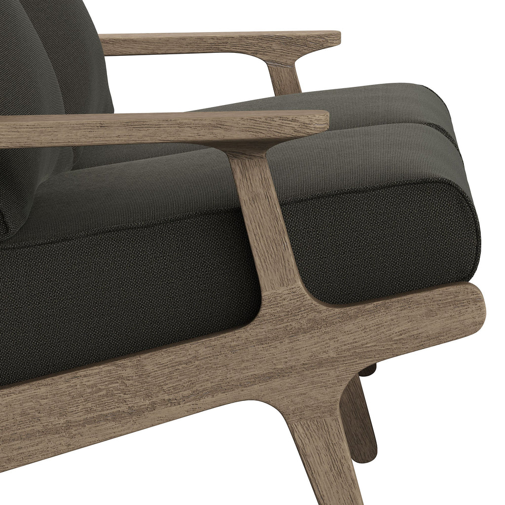 Saratoga Outdoor Teak Wood Loveseat