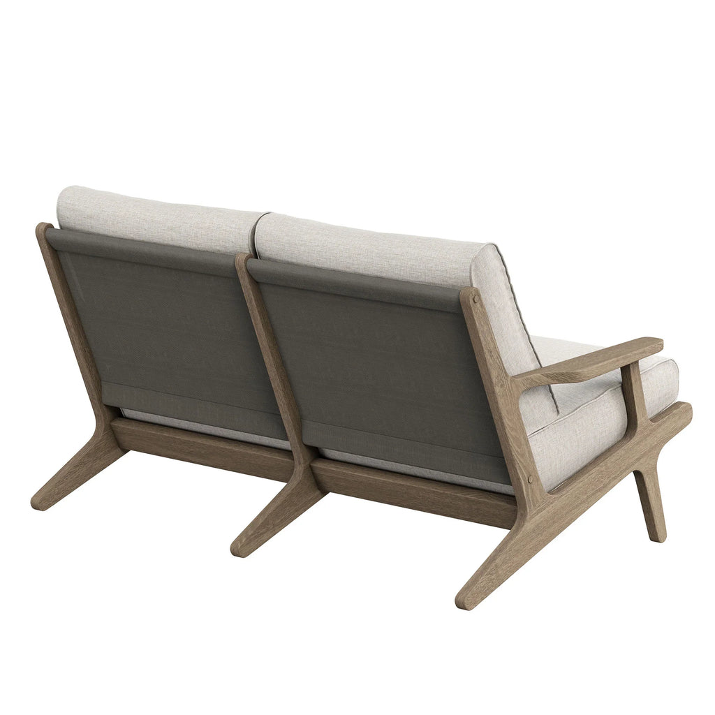 Saratoga Outdoor Teak Wood Loveseat