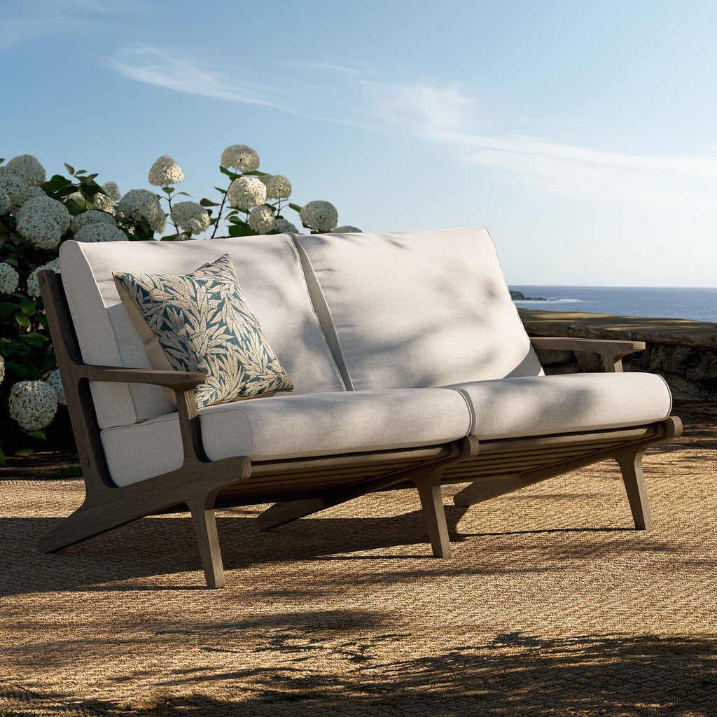 Saratoga Outdoor Teak Wood Loveseat