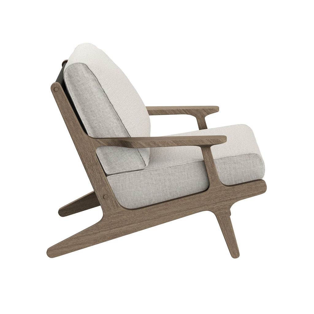 Saratoga 3-Piece Outdoor Teak Wood Furniture Set with Lounge Chairs and Side Table