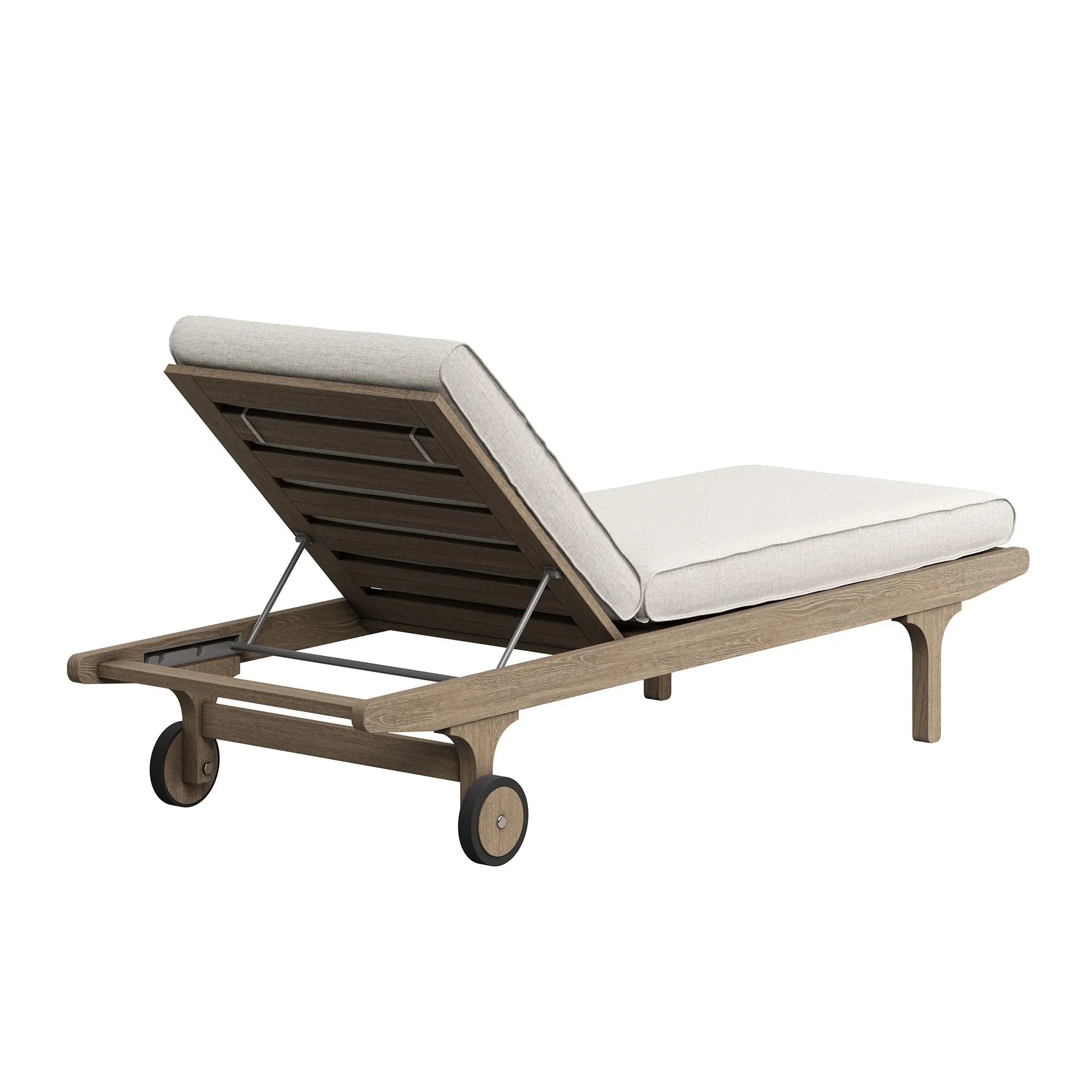 Saratoga Outdoor Teak Chaise Lounge Chair