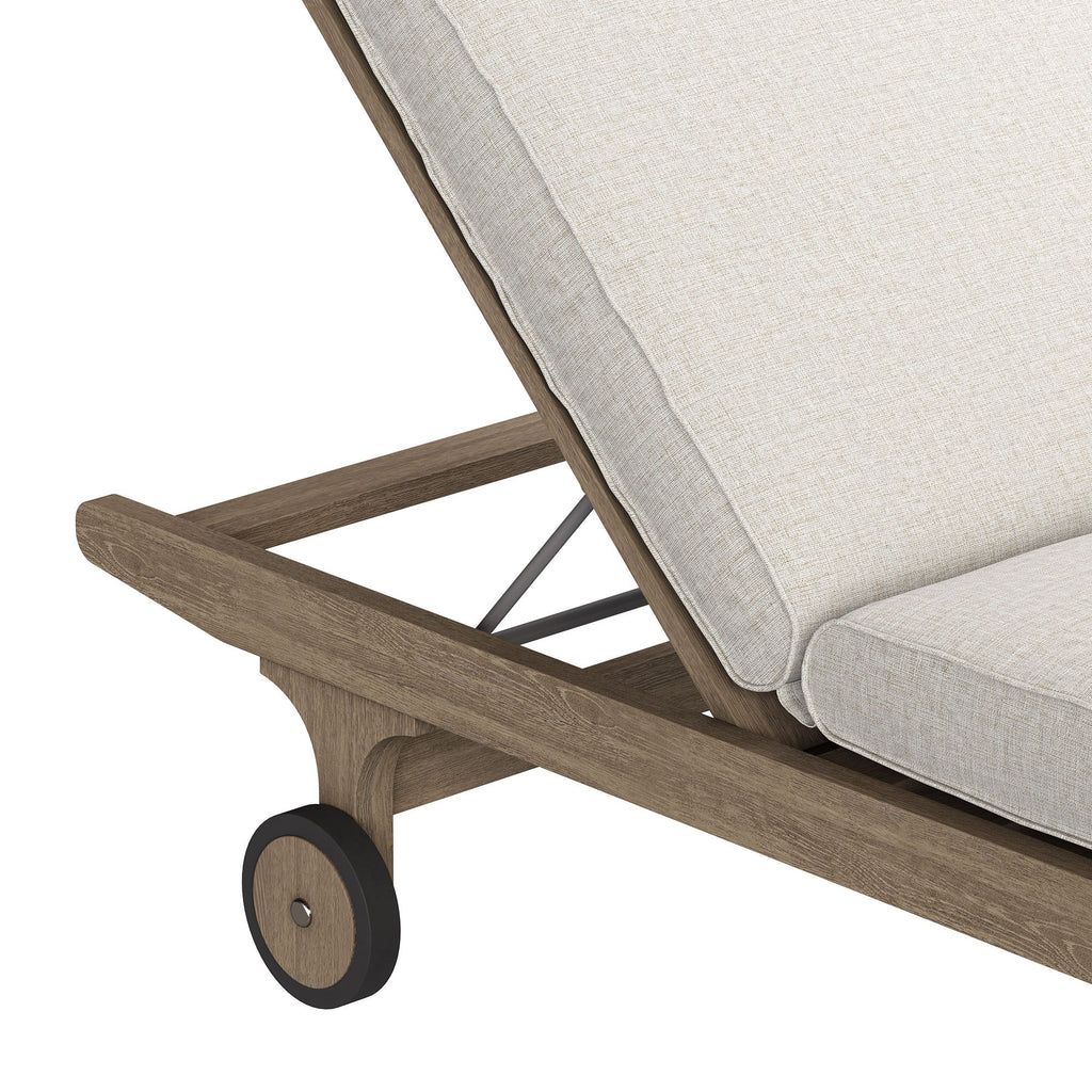 Saratoga Outdoor Teak Chaise Lounge Chair