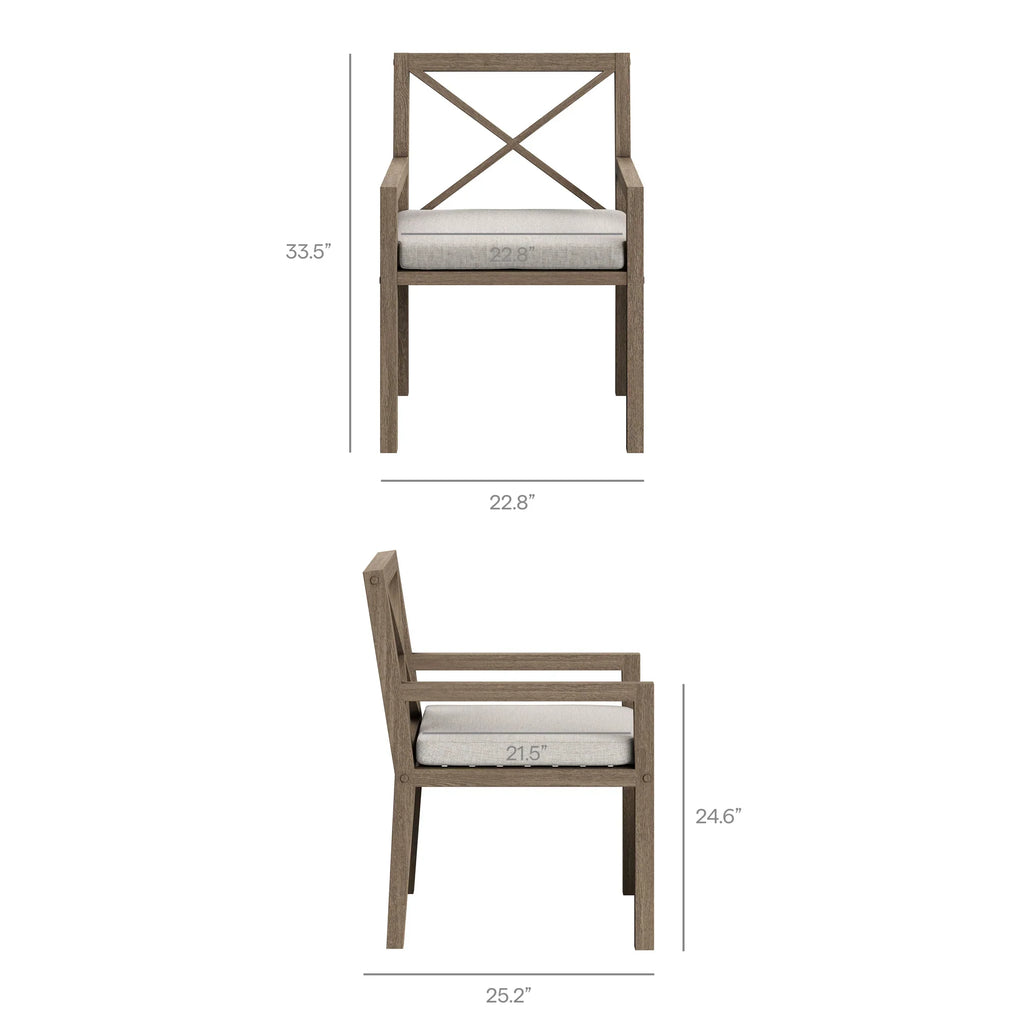 Northlake Outdoor Teak Dining Armchair