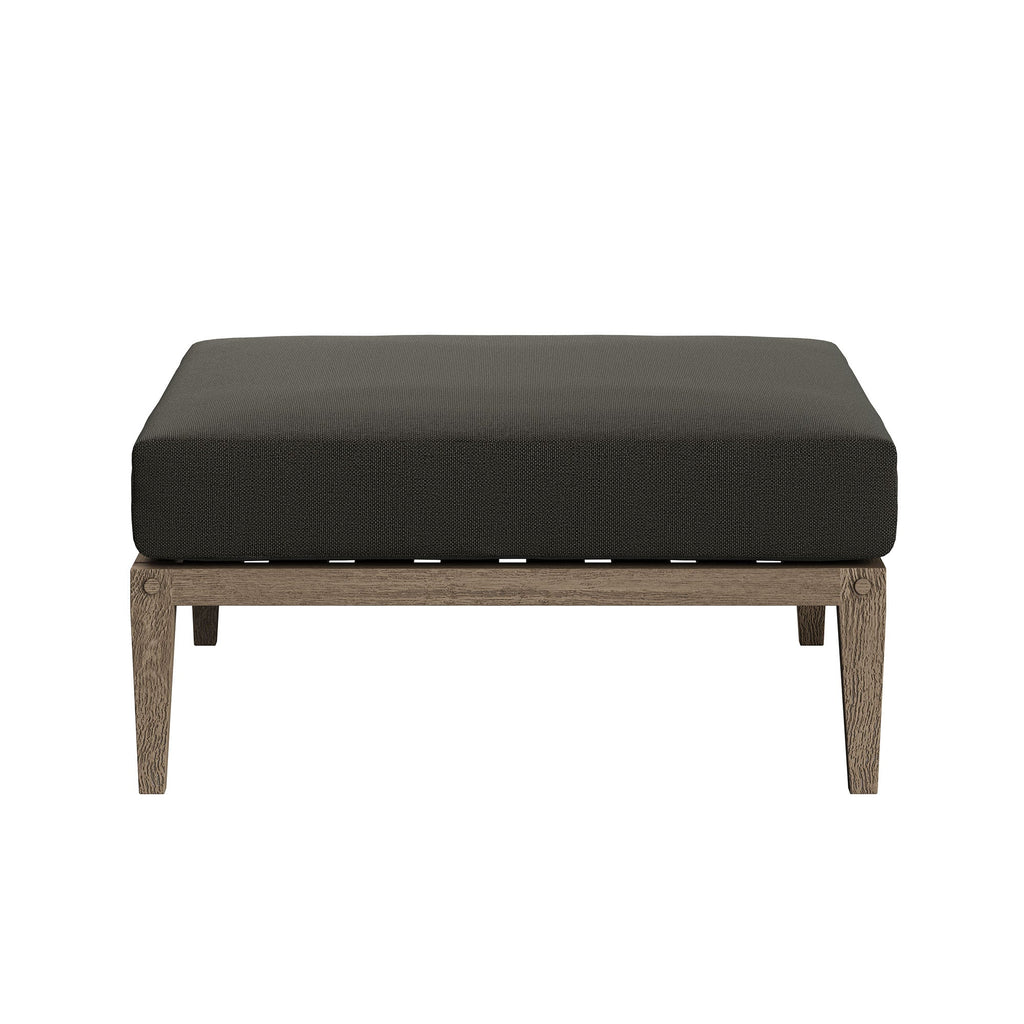 Northlake Outdoor Teak Wood Loveseat and Ottoman Set