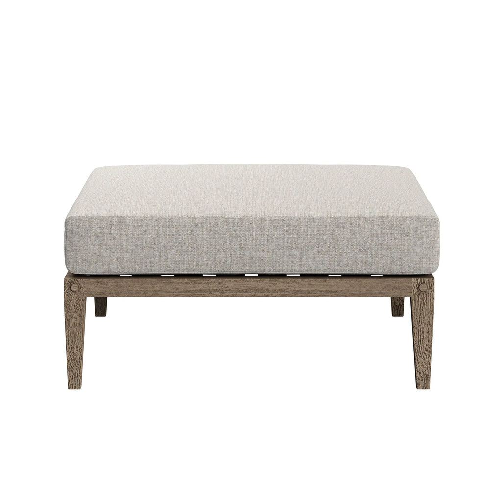 Northlake Outdoor Teak Wood Loveseat and Ottoman Set