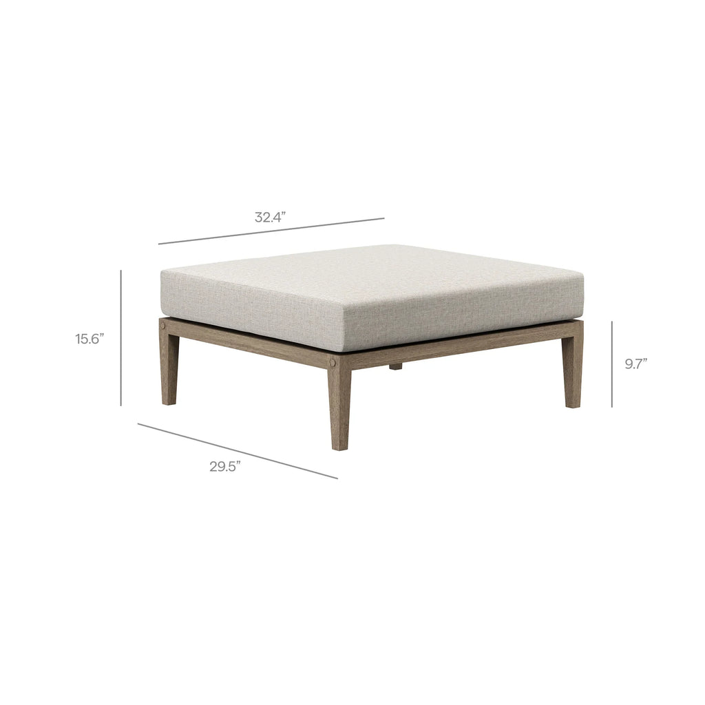 Northlake Outdoor Teak Ottoman