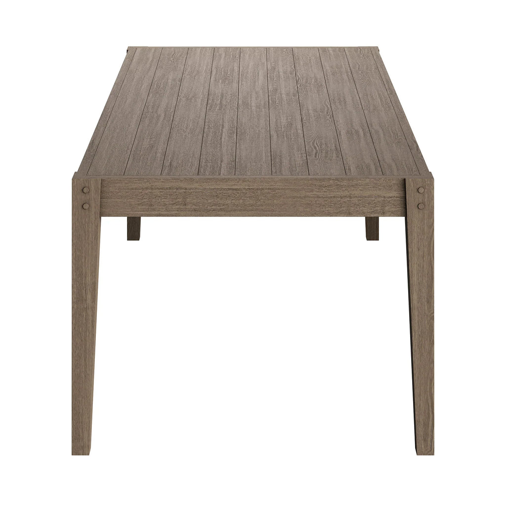 Northlake 7-Piece Outdoor Patio Teak Wood Dining Set in Weathered Gray