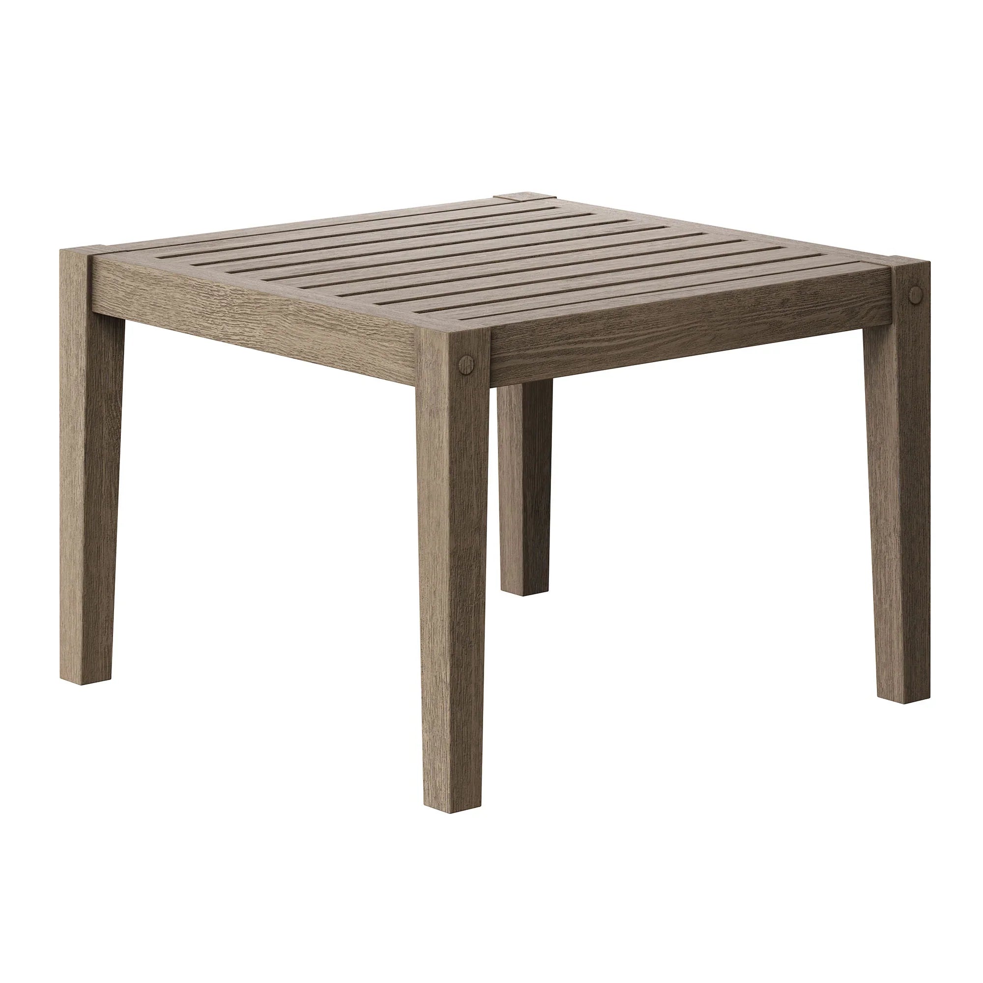 Northlake 3-Piece Outdoor Teak Wood Furniture Set with Armchair and Side Table