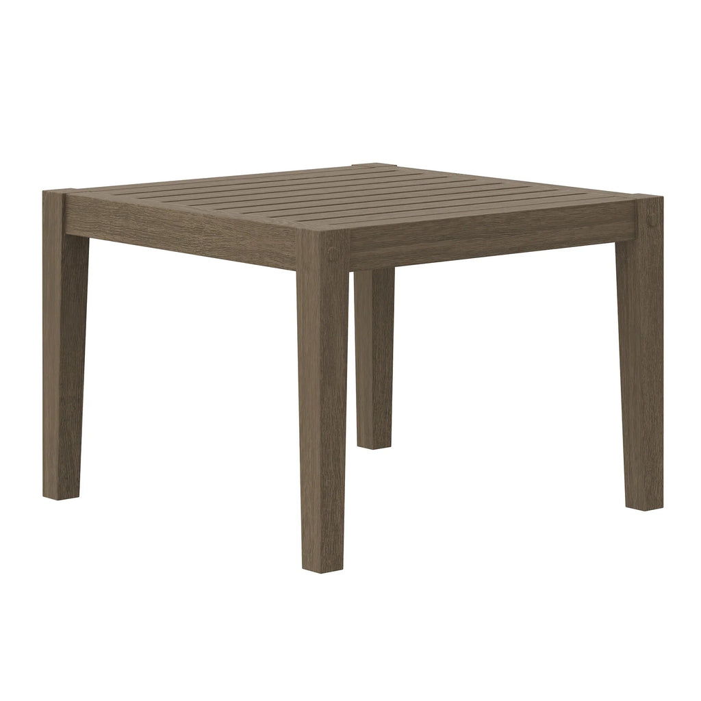 Northlake 3-Piece Outdoor Teak Wood Furniture Set with Chaise Lounges and Side Table