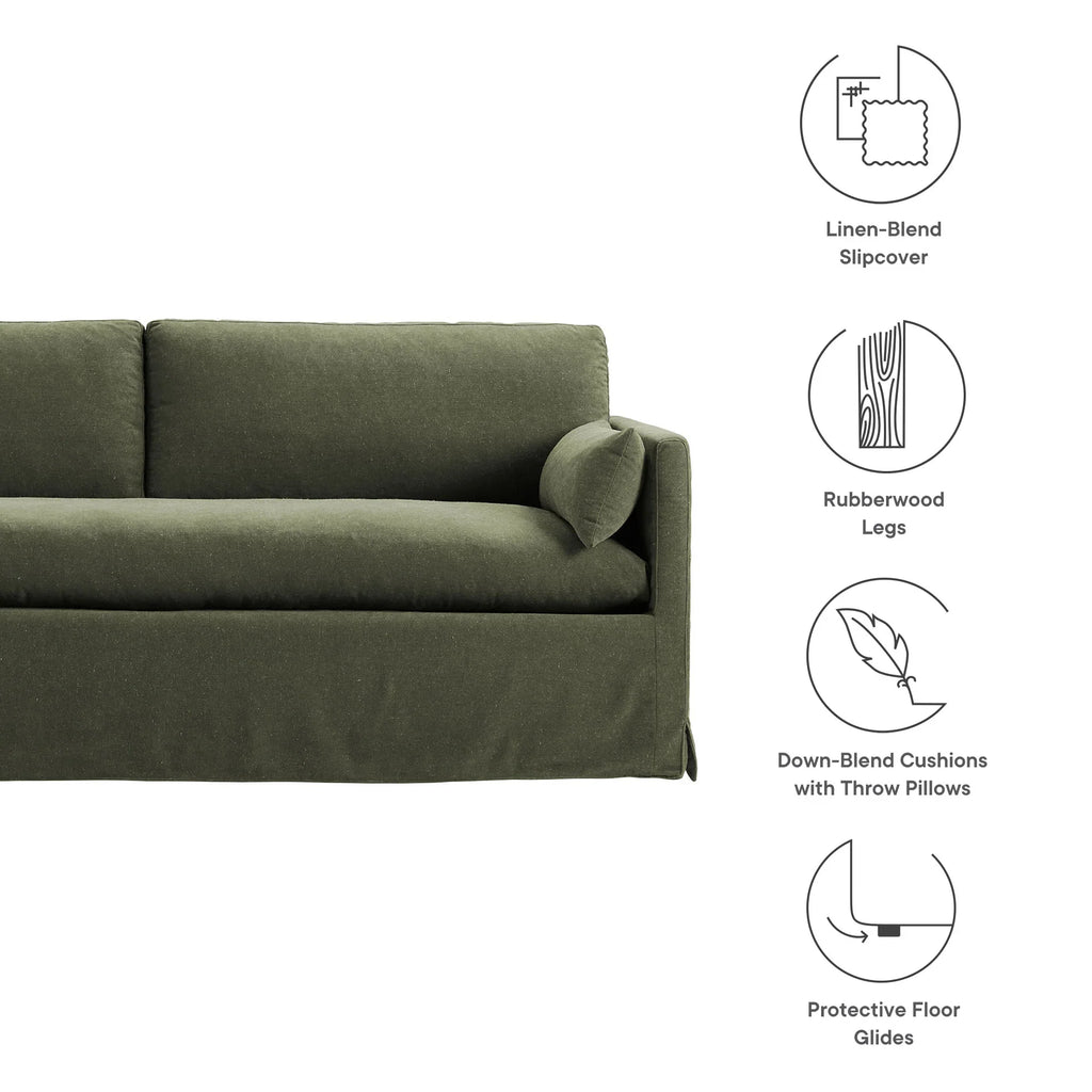 Wellfleet 85" Slipcovered Fabric Sofa