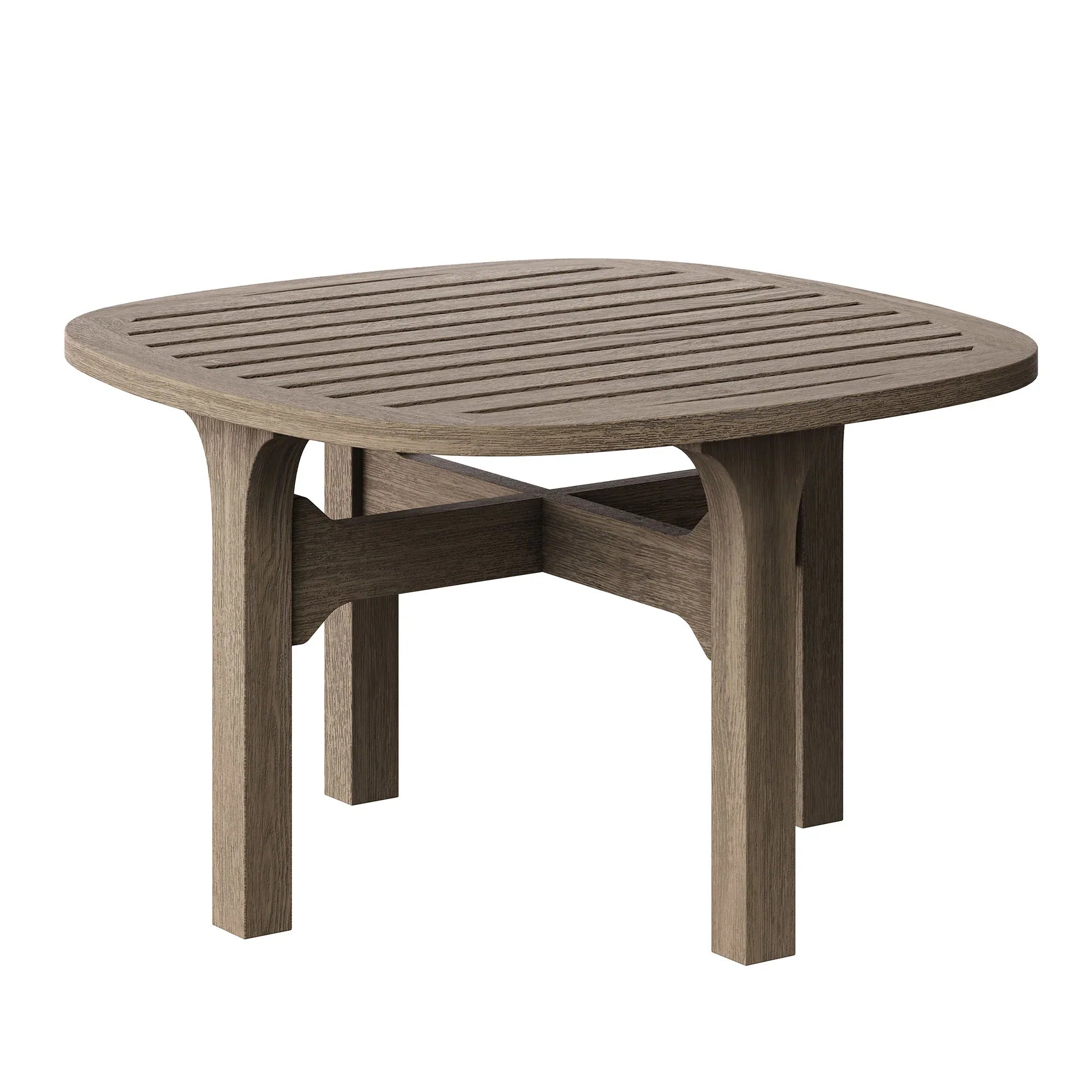Saratoga Outdoor Teak Wood 3-Piece Chaise Lounge
