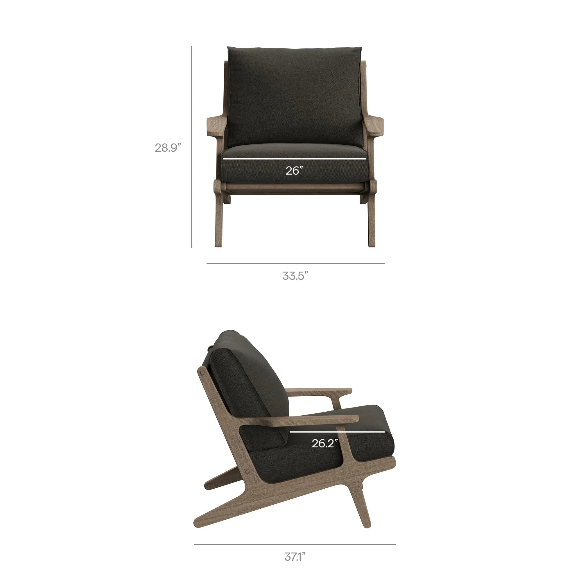 Saratoga 5-Piece Outdoor Teak Wood Furniture Set