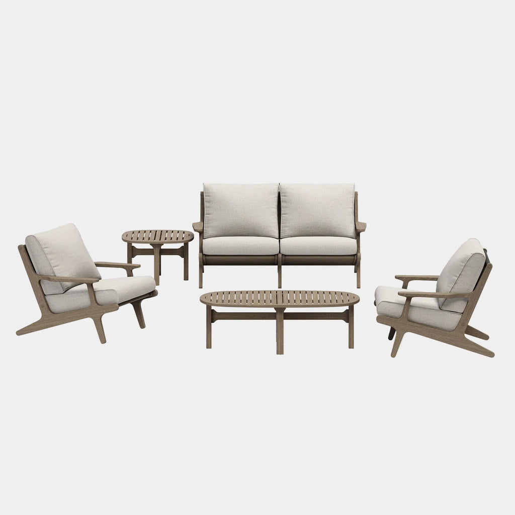 Saratoga 5-Piece Outdoor Teak Wood Furniture Set