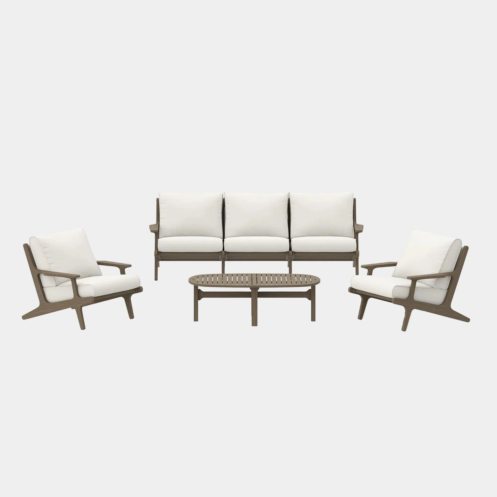 Saratoga 4-Piece Outdoor Teak Wood Furniture Set