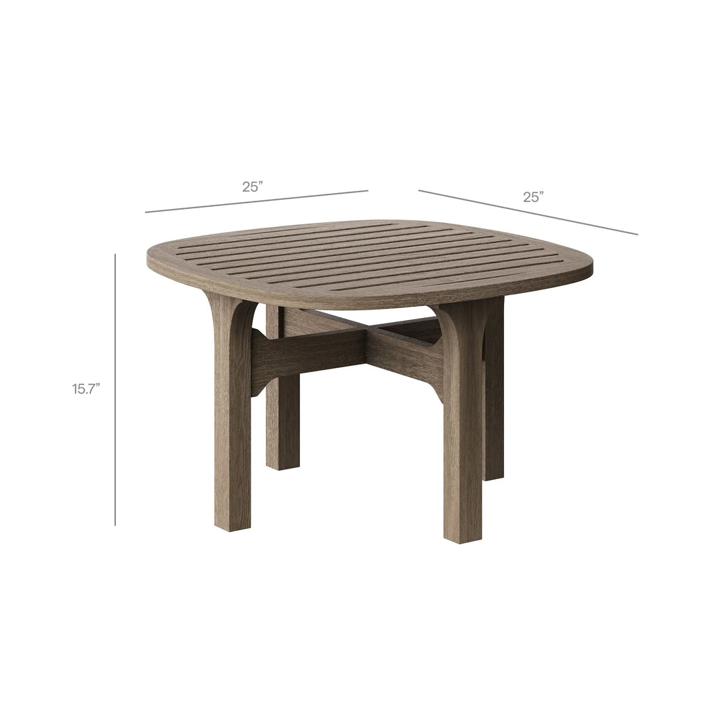 Saratoga 3-Piece Outdoor Teak Wood Furniture Set with Lounge Chairs and Side Table