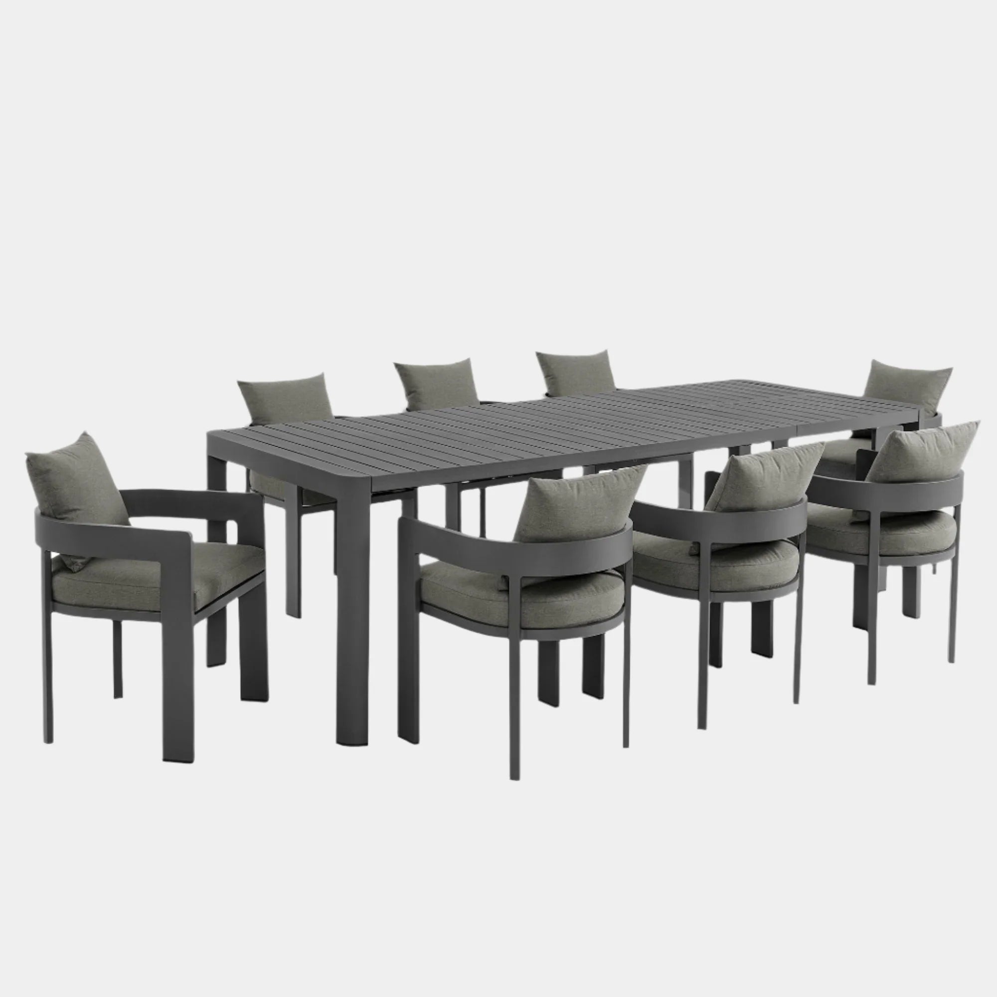 Tahoe 9-Piece Outdoor Patio Aluminum Dining Set