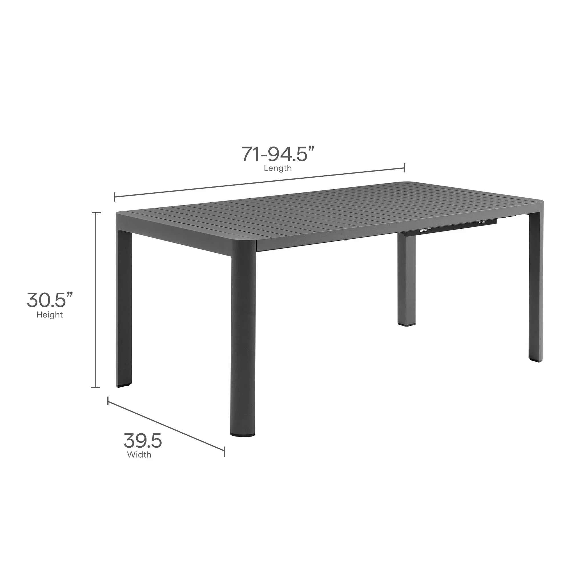 Tahoe 9-Piece Outdoor Patio Aluminum Dining Set