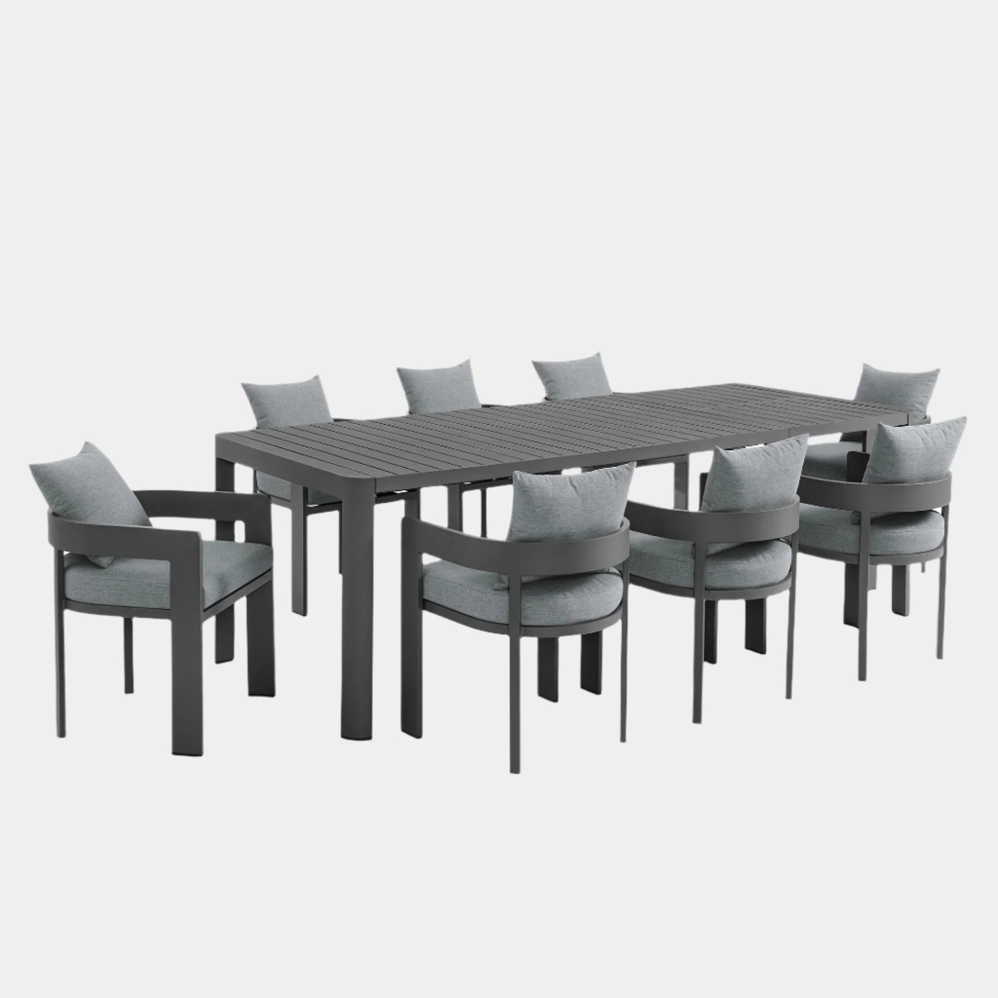 Tahoe 9-Piece Outdoor Patio Aluminum Dining Set