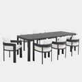 Tahoe 9-Piece Outdoor Patio Aluminum Dining Set