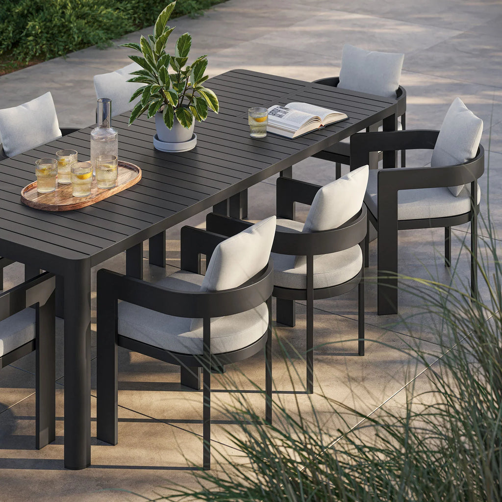Tahoe 9-Piece Outdoor Patio Aluminum Dining Set