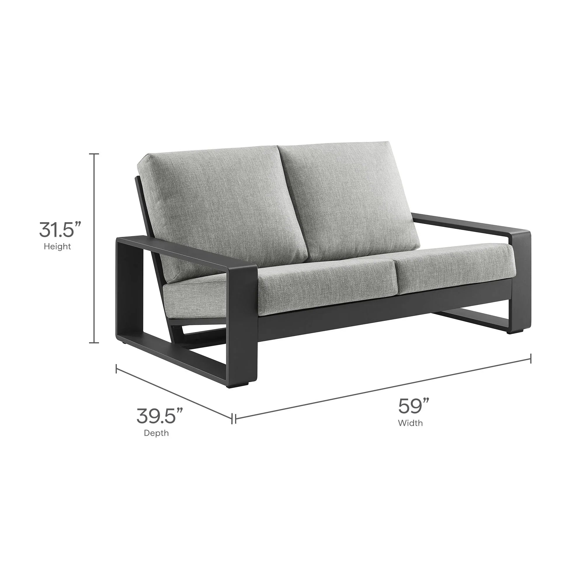 Lirienne 4-Piece Outdoor Patio Aluminum Furniture Set