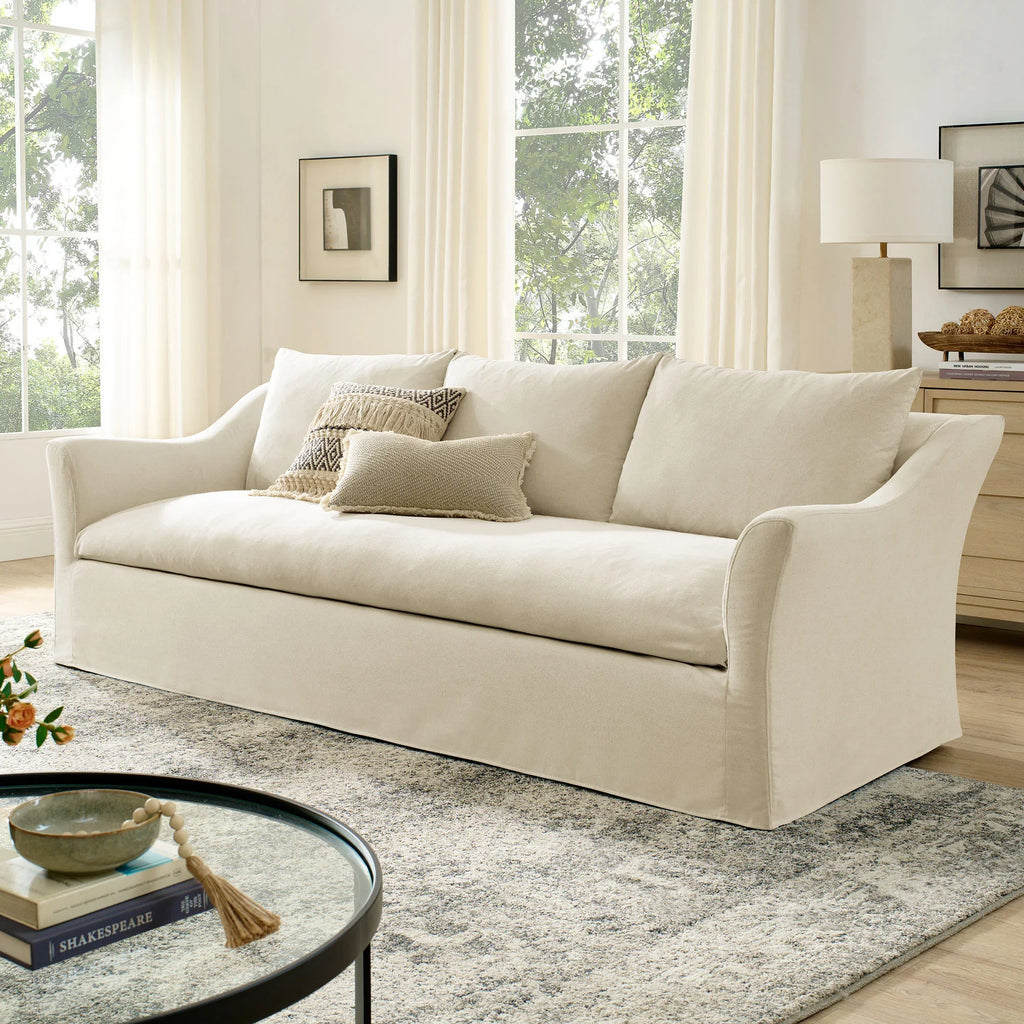Somerset 92" Linen Blend Sofa