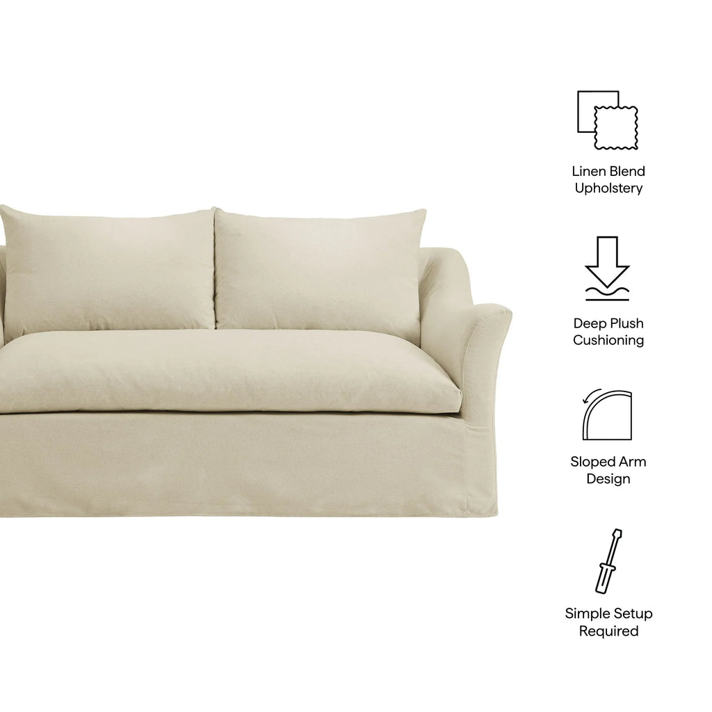 Somerset 70" Linen Blend Loveseat