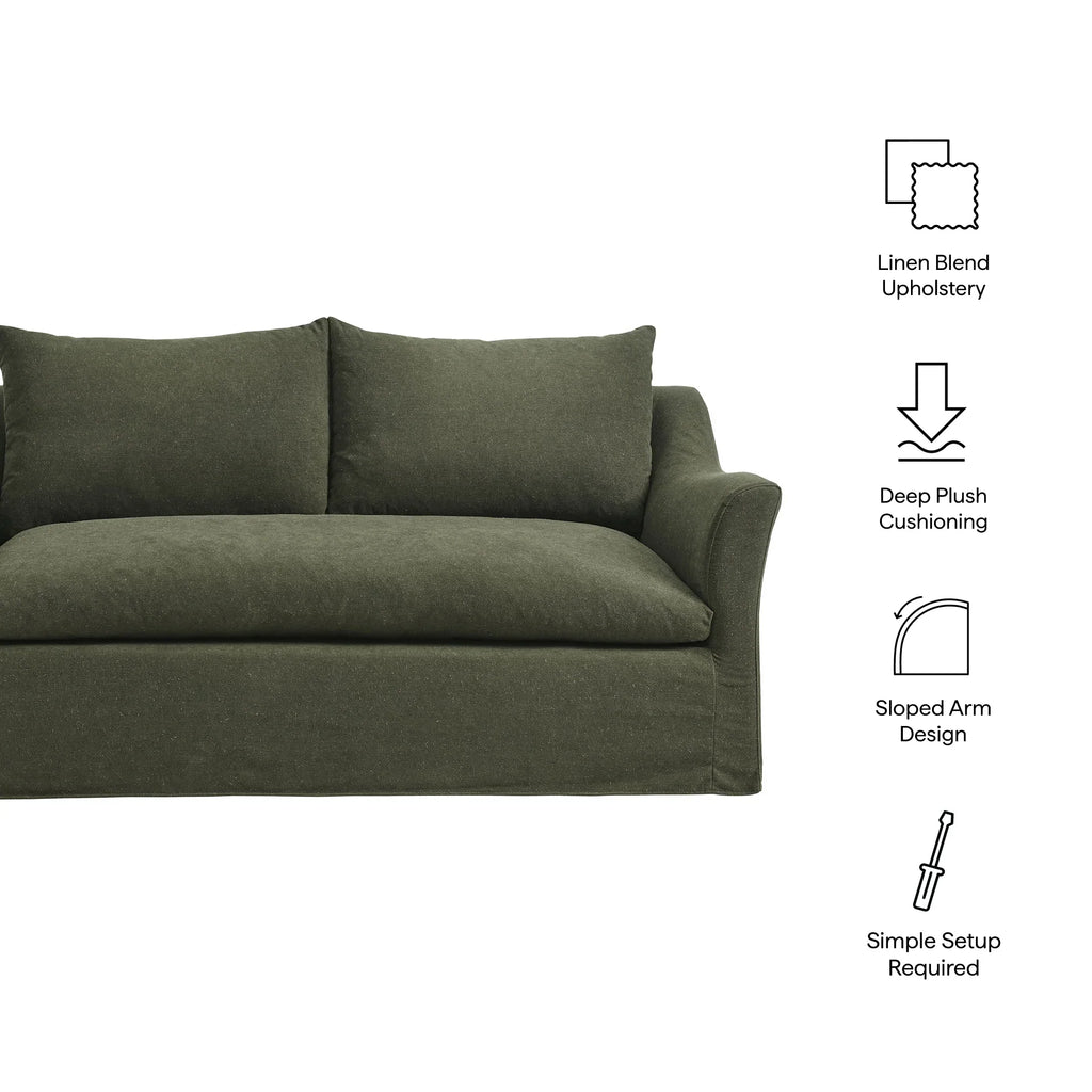 Somerset 70" Linen Blend Loveseat
