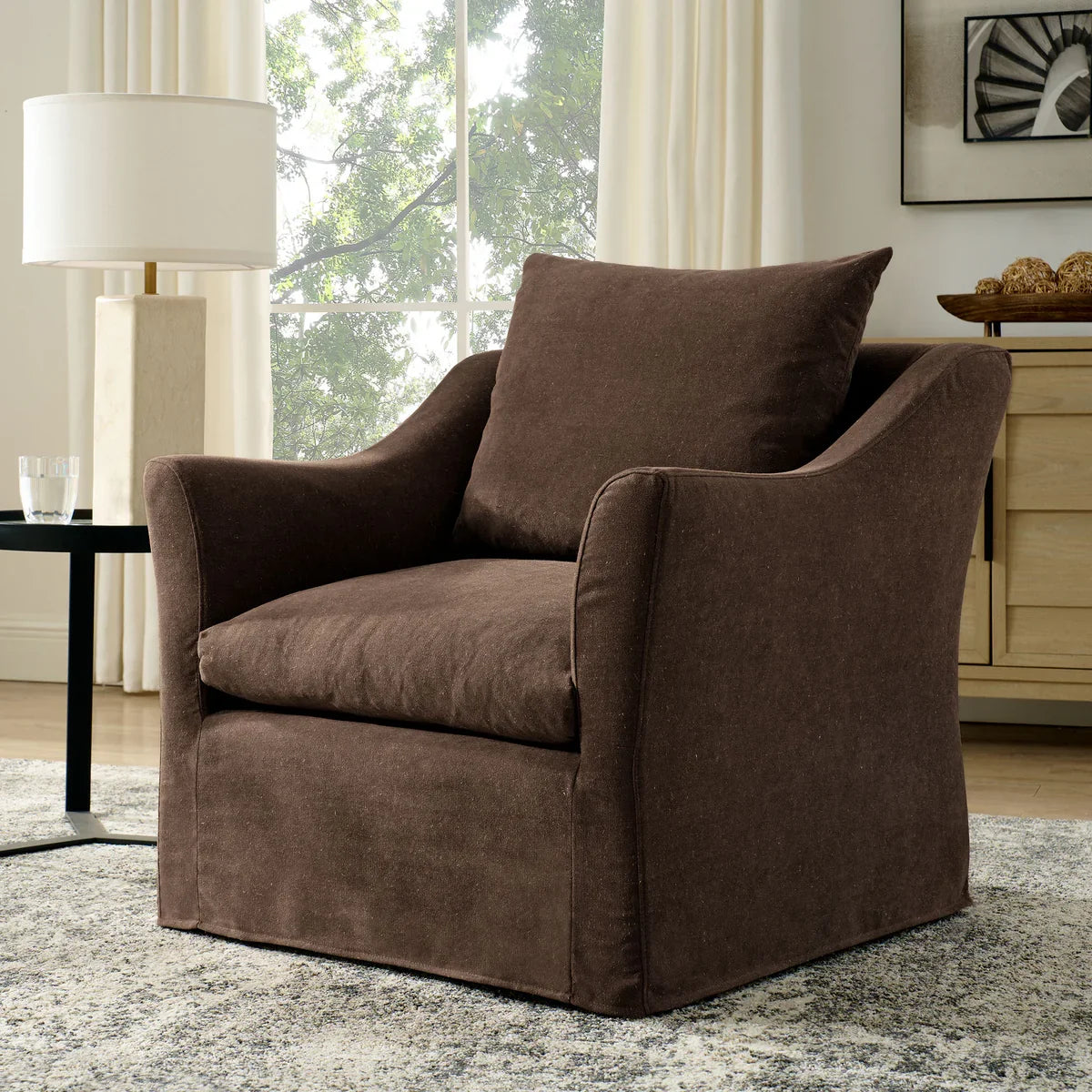 Somerset Linen Blend Armchair