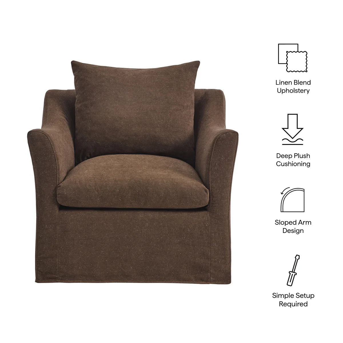 Somerset Linen Blend Armchair