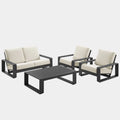 Lirienne 4-Piece Outdoor Patio Aluminum Furniture Set