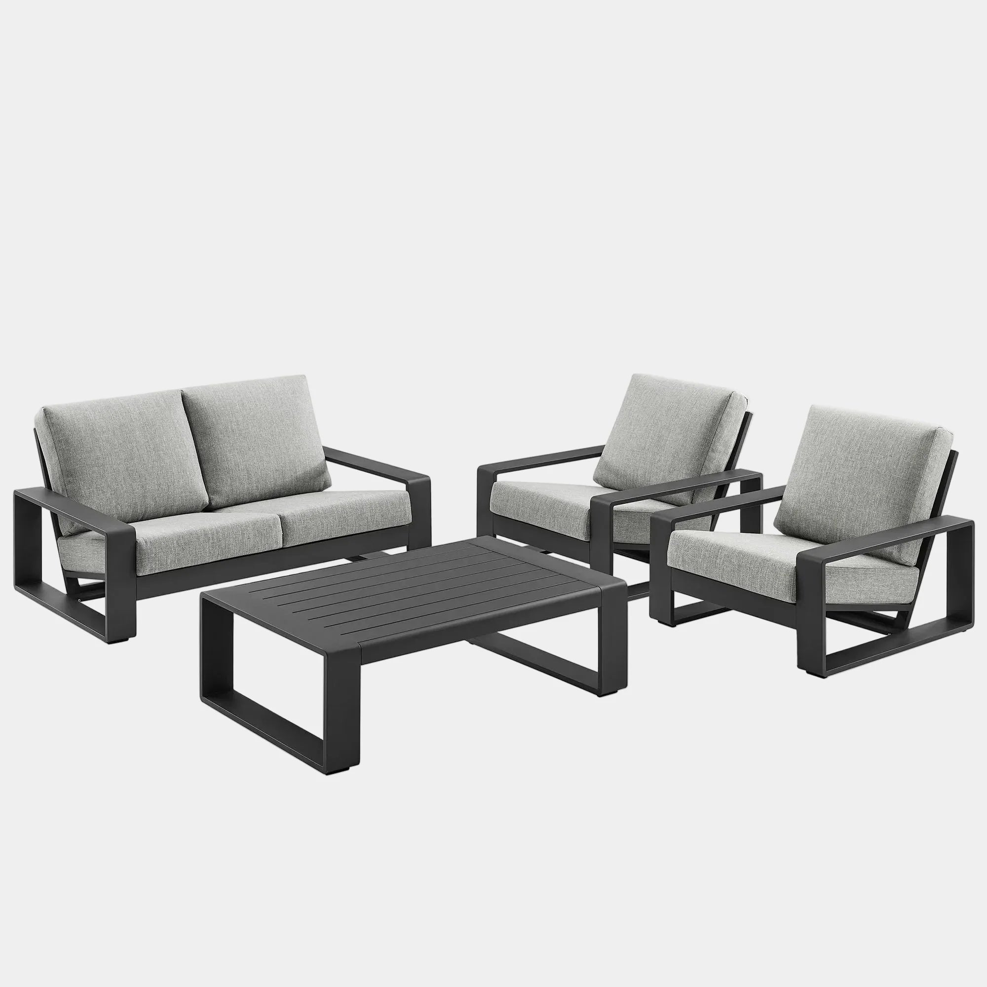 Lirienne 4-Piece Outdoor Patio Aluminum Furniture Set