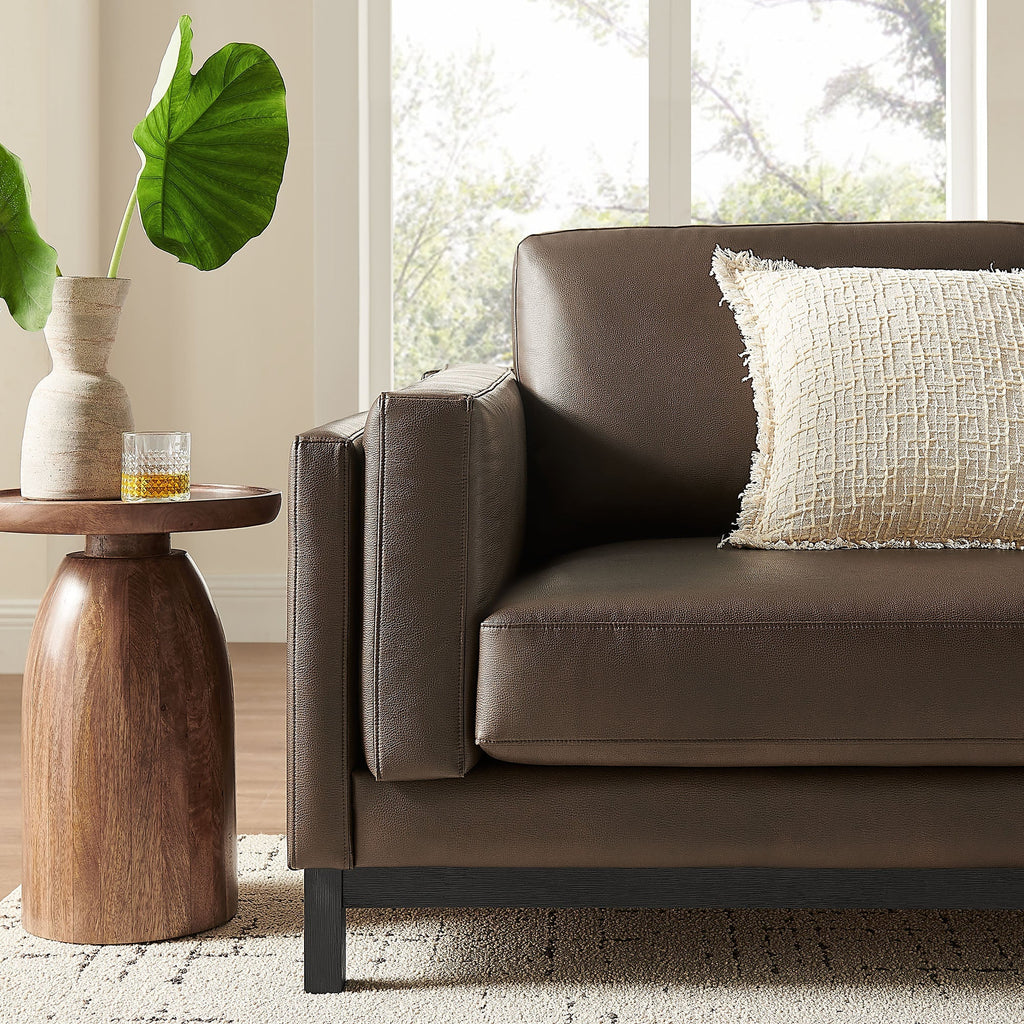 Roscoe 81 inch Vegan Leather Sofa