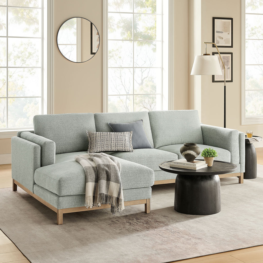 Roscoe Left-Facing Fabric Sectional Sofa
