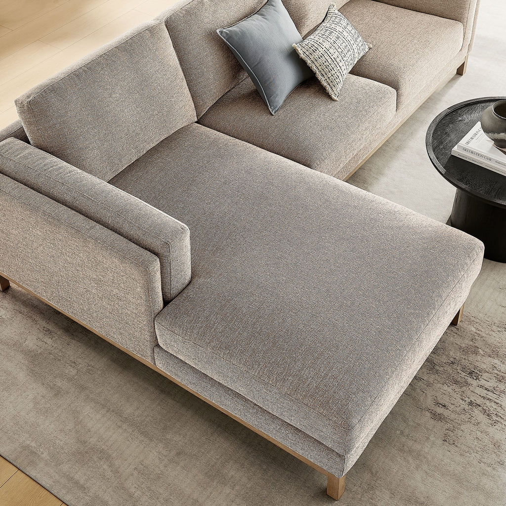 Roscoe Left-Facing Fabric Sectional Sofa