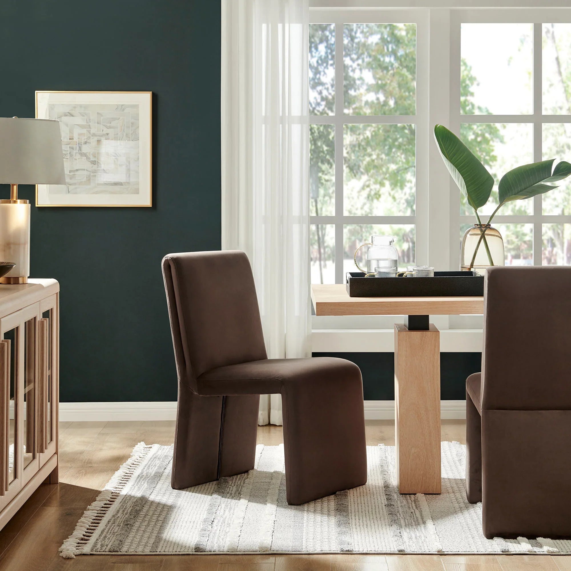 Emory Upholstered Performance Velvet Dining Side Chair