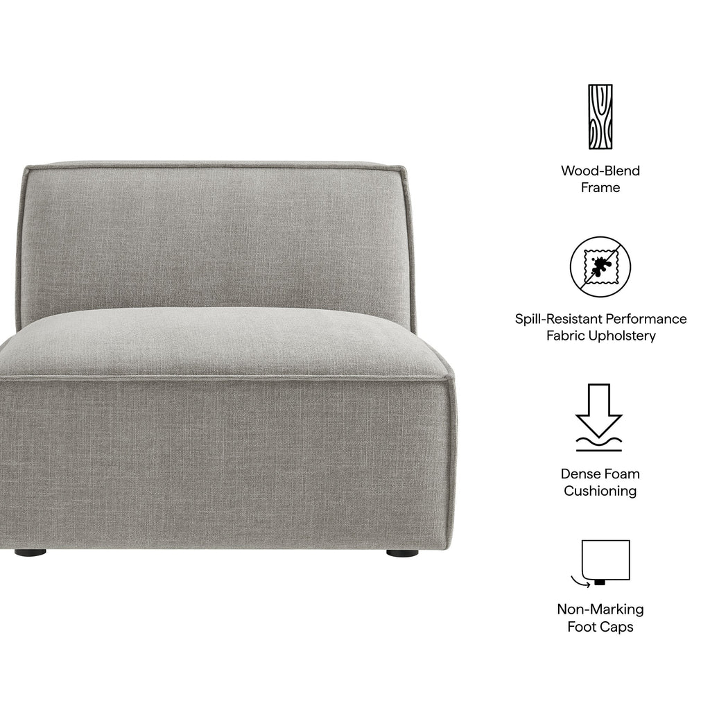 Restore Performance Fabric Upholstered Armless Modular Chair
