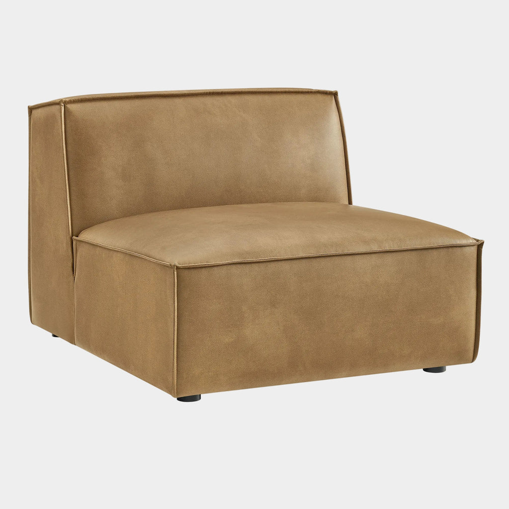 Restore Vegan Leather Armless Modular Chair