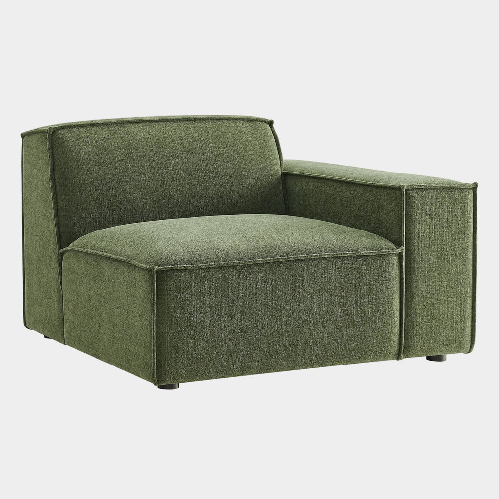 Restore Performance Fabric Upholstered Right-Facing Modular Lounge Chair