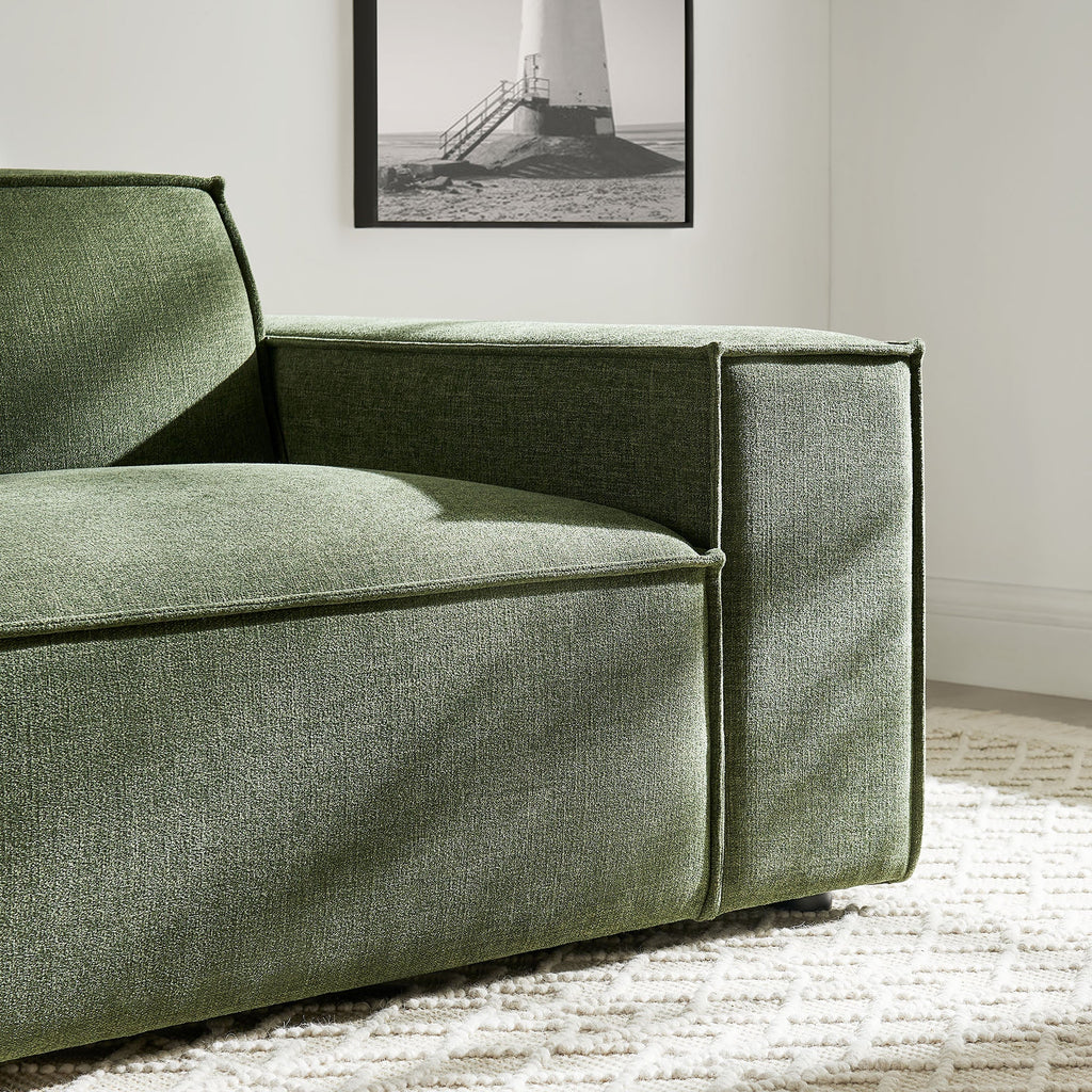 Restore Performance Fabric Upholstered Right-Facing Modular Lounge Chair