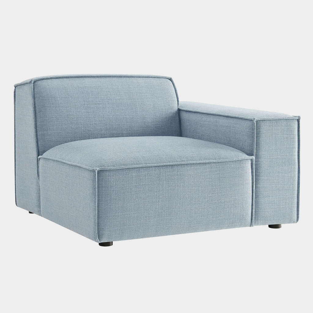 Restore Performance Fabric Upholstered Right-Facing Modular Lounge Chair