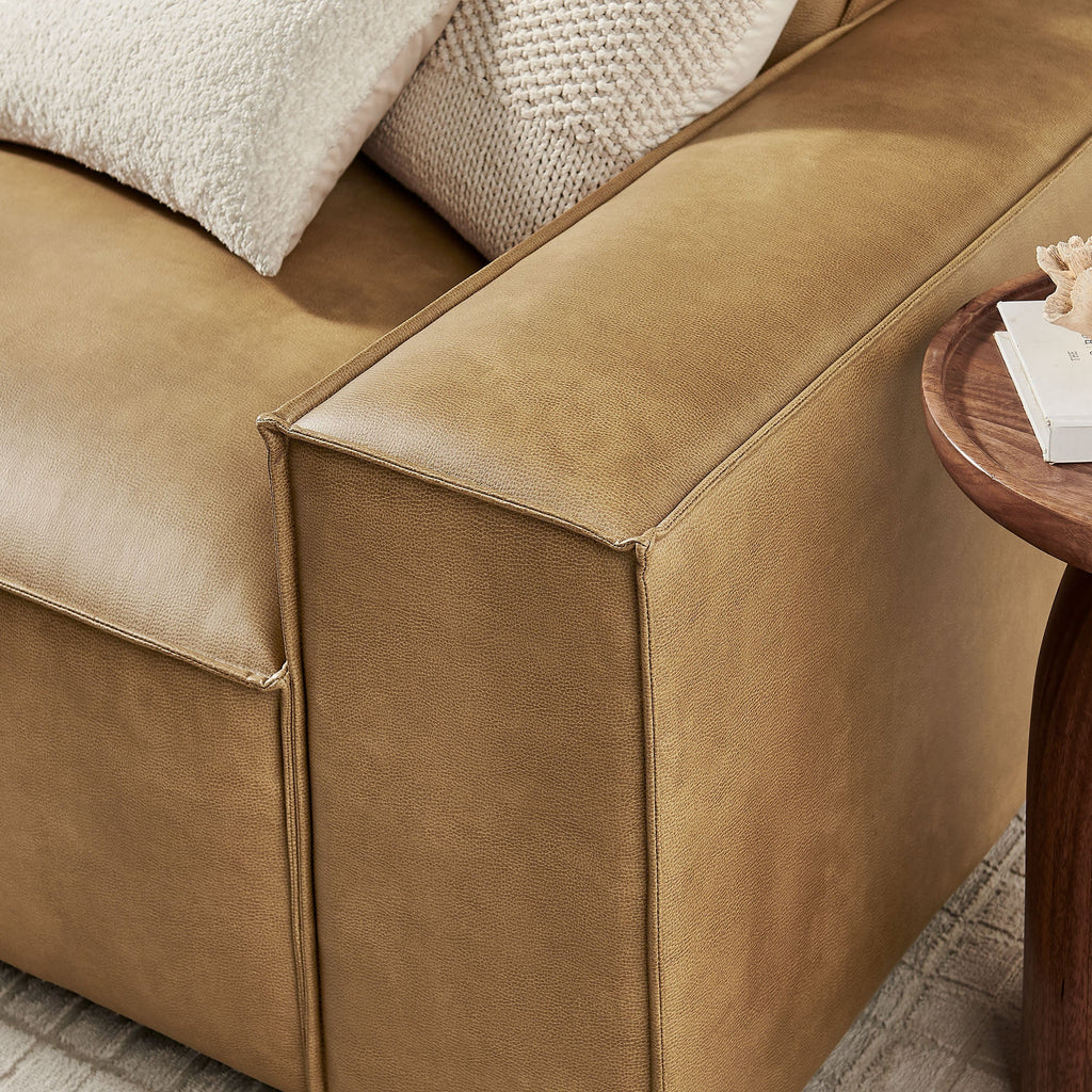 Restore 3-Piece Vegan Leather Modular Sofa Set
