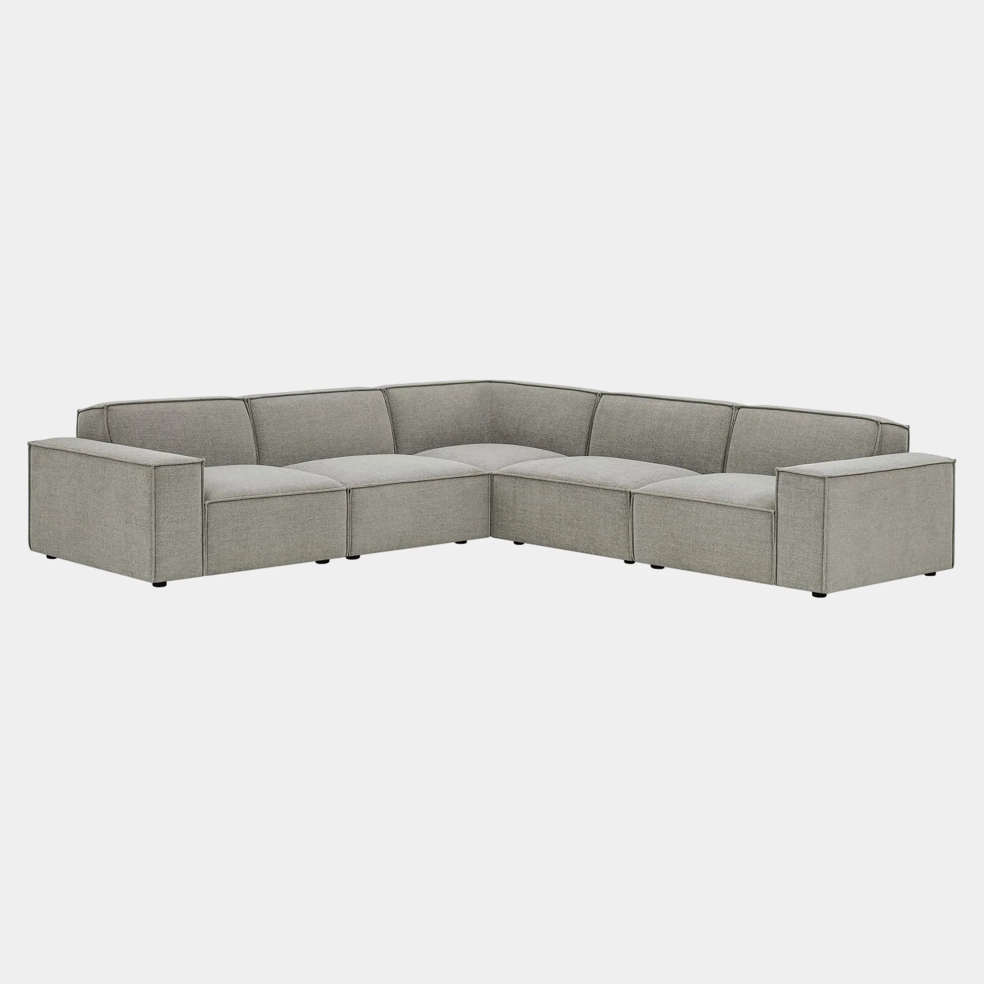 Restore 5-Piece Performance Fabric Upholstered Modular L-Shaped Sofa