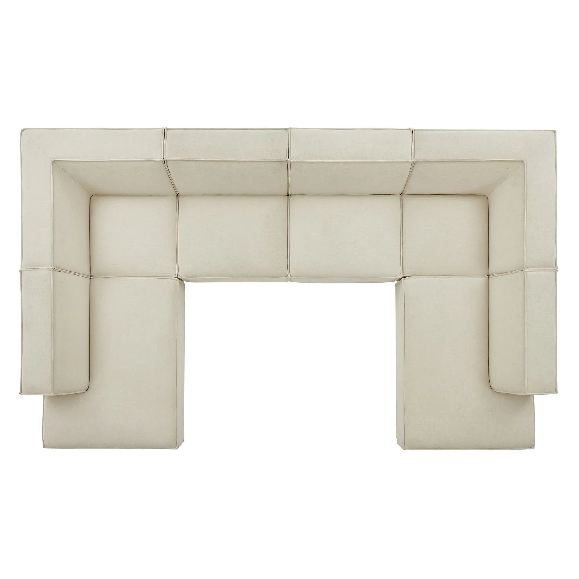 Restore 6-Piece Performance Fabric Upholstered U-Shaped Sectional Sofa
