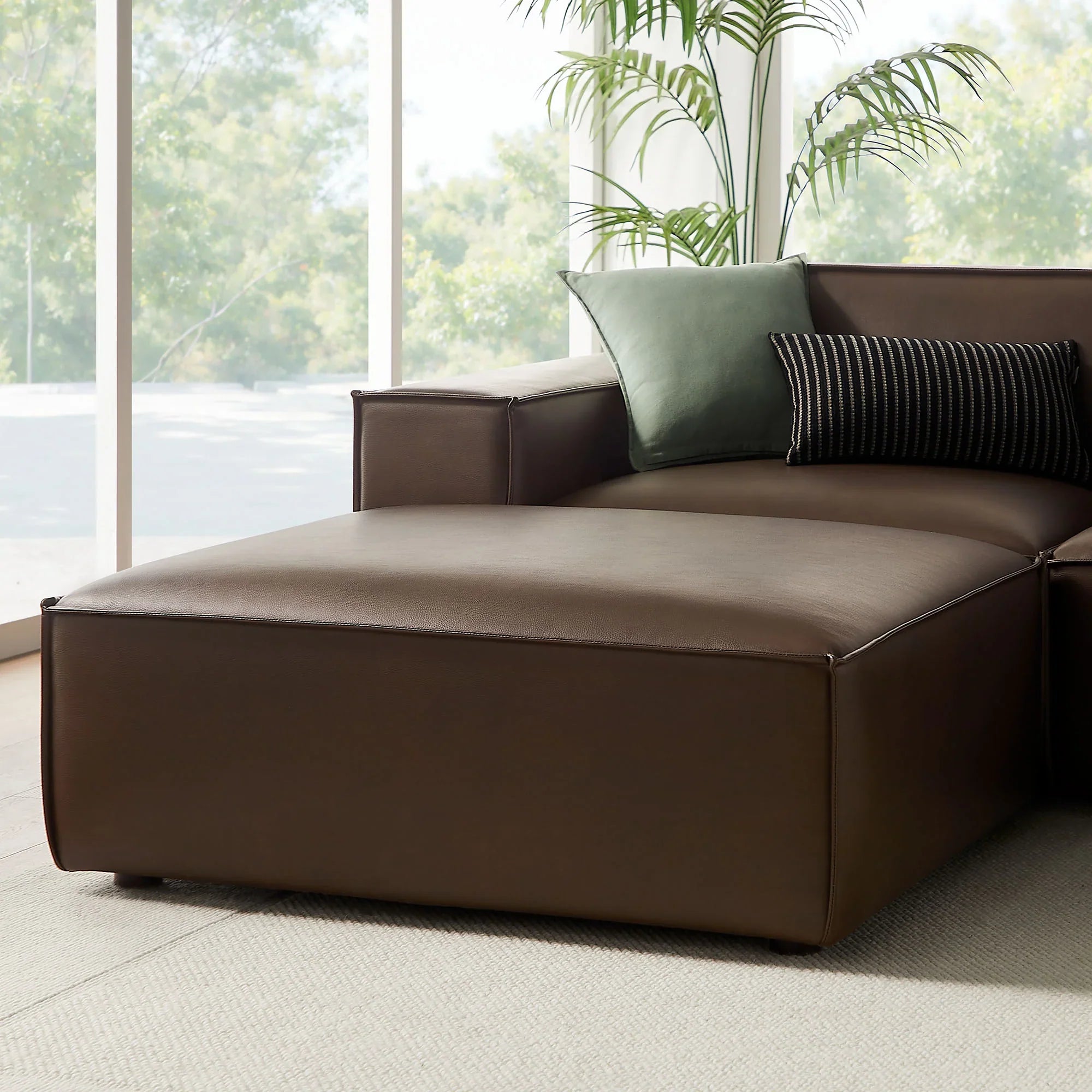 Restore 6-Piece Vegan Leather Modular Sectional Sofa